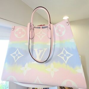Louis Vuitton Pastel Multicolor Monogram Tote - Pink, Blue, Yellow